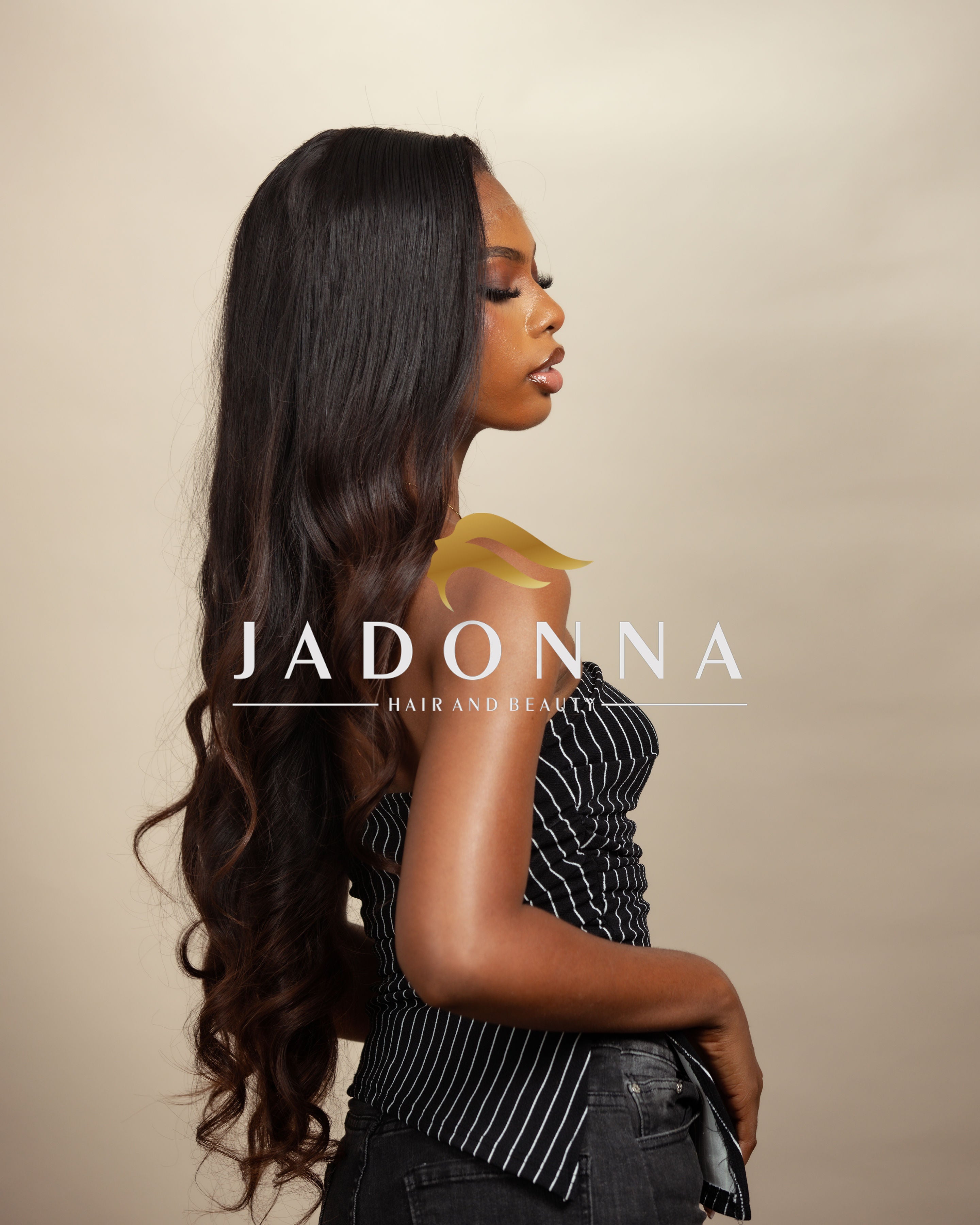 Raw Donor Straight Wig (brown tips) - 26 Inches