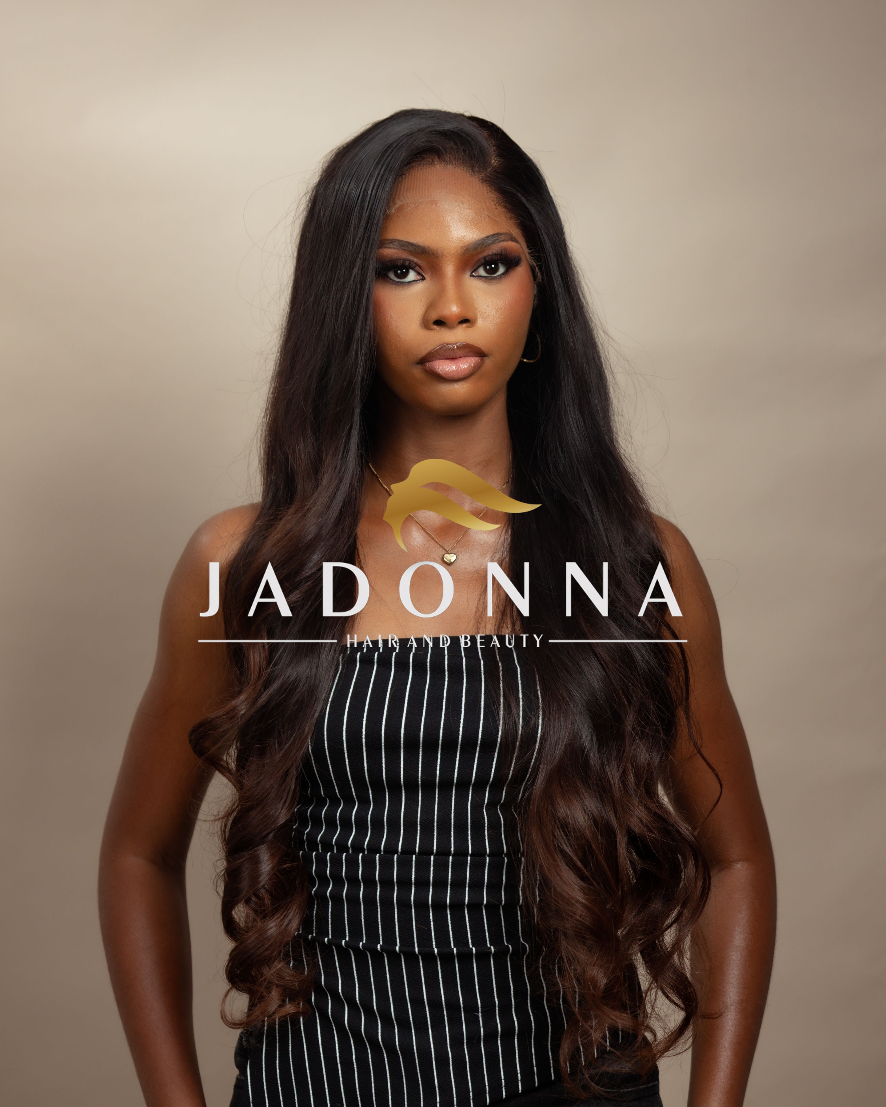 Raw Donor Straight Wig (brown tips) - 26 Inches