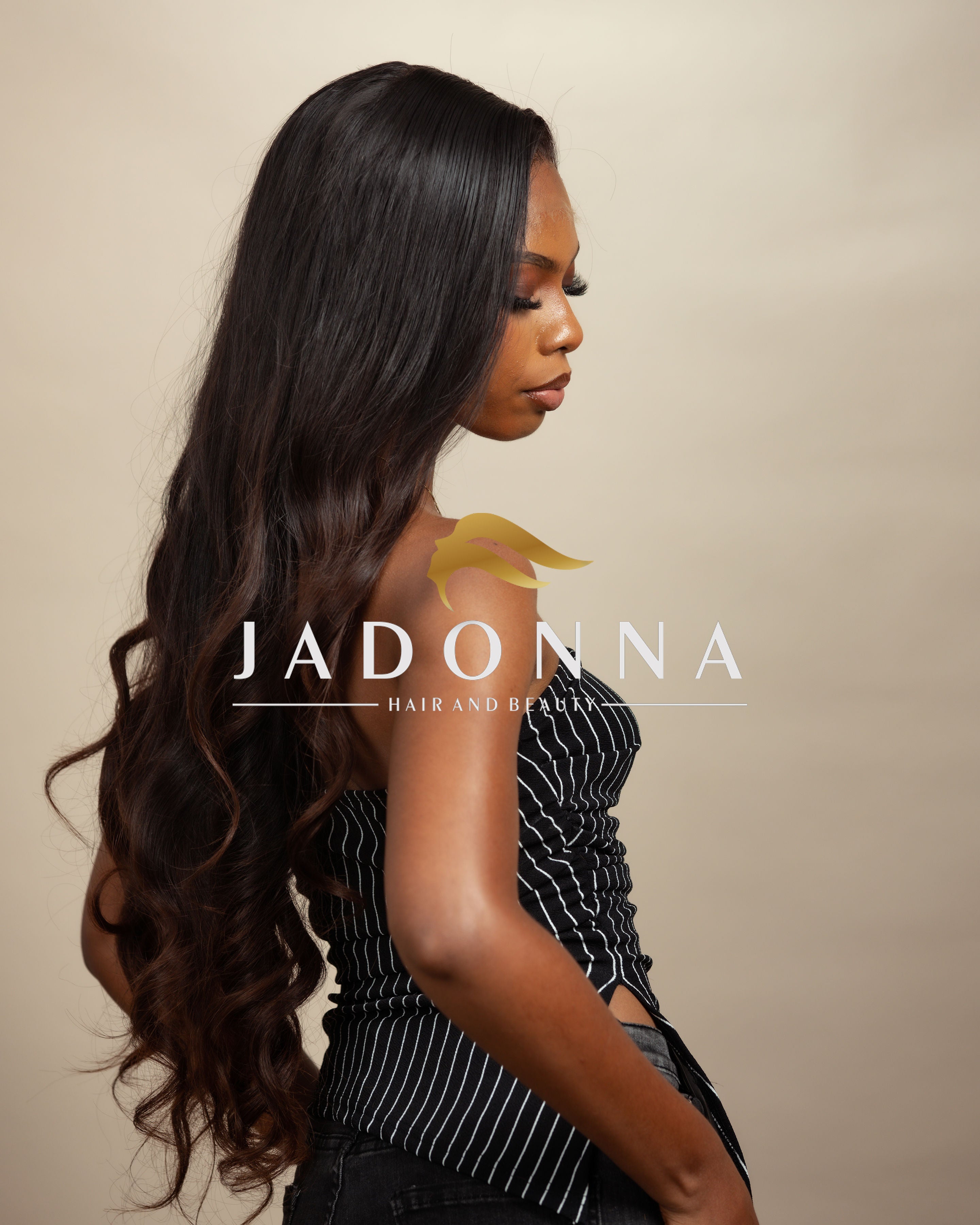 Raw Donor Straight Wig (brown tips) - 26 Inches